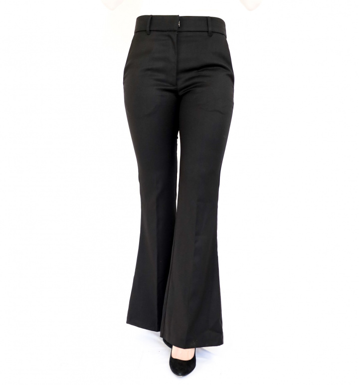 Agnes Pants i gruppen Shoppa / Byxor / Kostymbyxor hos Audree Apparel (Agnes Pants Black bootcut)