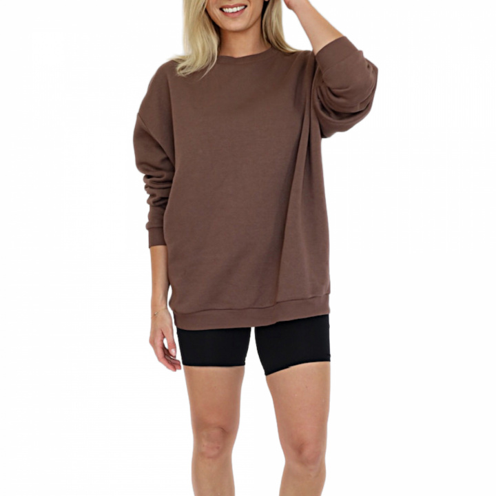 Alma Sweatshirt i gruppen Shoppa / Överdelar / Långärmade tröjor hos Audree Apparel (Alma Sweatshirt Brown)